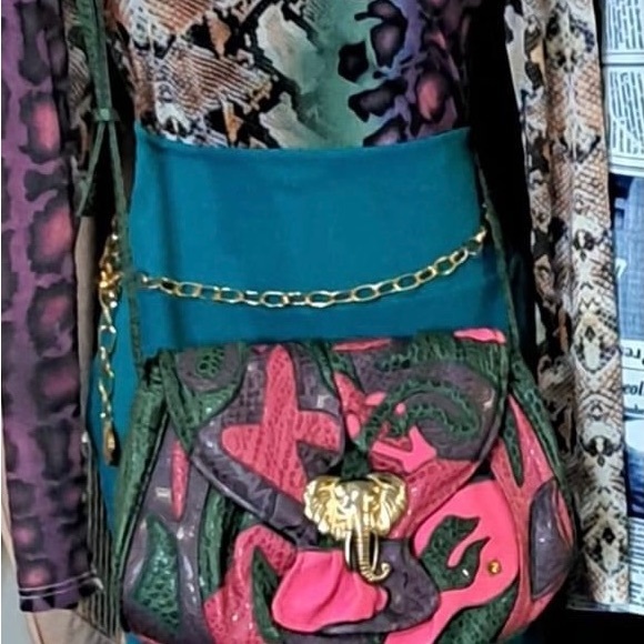 Vintage Nas Color block cross body purse - Picture 2 of 3